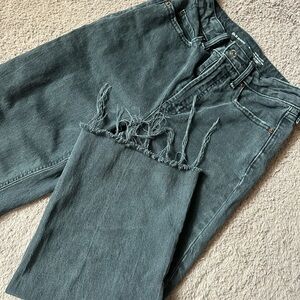 Old Navy Charcoal wide leg jeans!